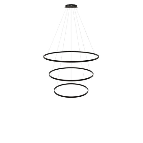 s.luce Combinaison de 3 anneaux de suspension à LED Centrique