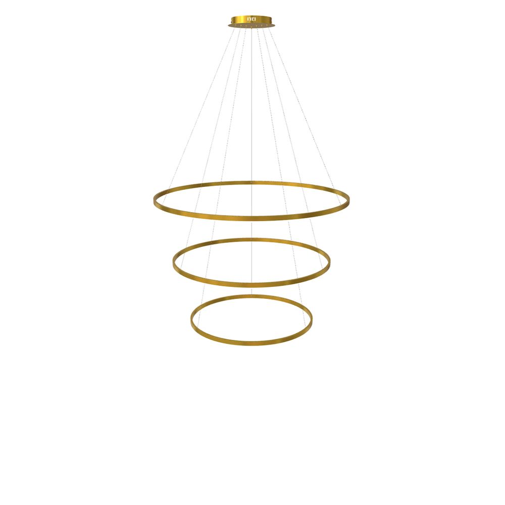 LED 3-ring hanging lights combination centric