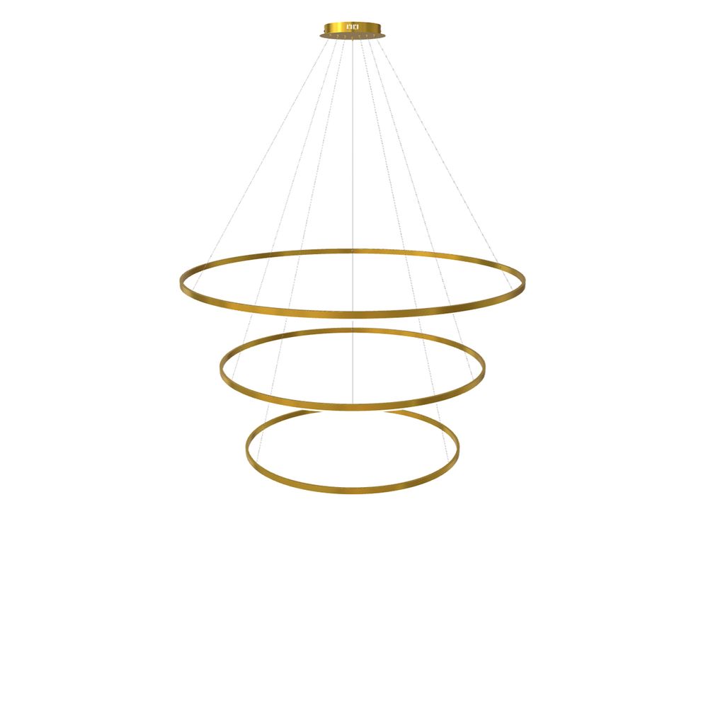 LED 3-ring hanging lights combination centric