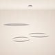 s.luce Lampada a sospensione ad anello LED a 3 luci eccentriche