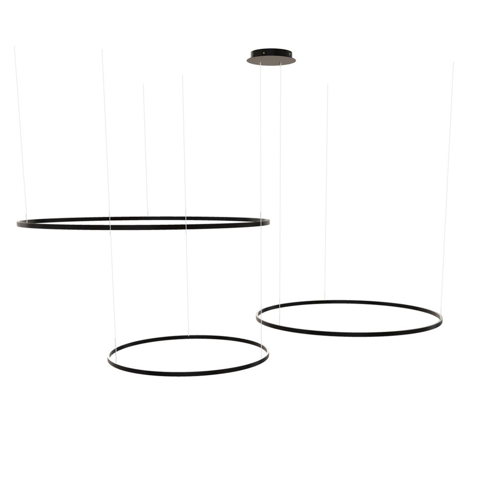 LED 3 séries Ring Pendant Lights Combination Excentric