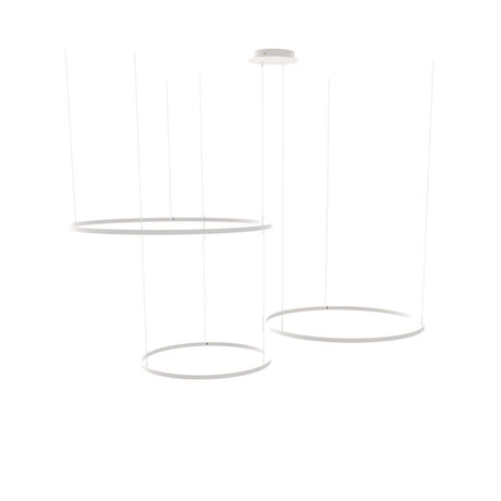 s.luce LED 3-ring pendant light combination Eccentric