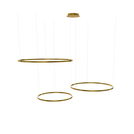 s.luce LED 3-ring pendant light combination Eccentric