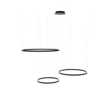 LED 3 séries Ring Pendant Lights Combination Excentric