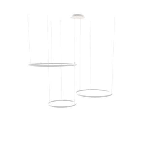 s.luce LED 3-ring pendant light combination Eccentric