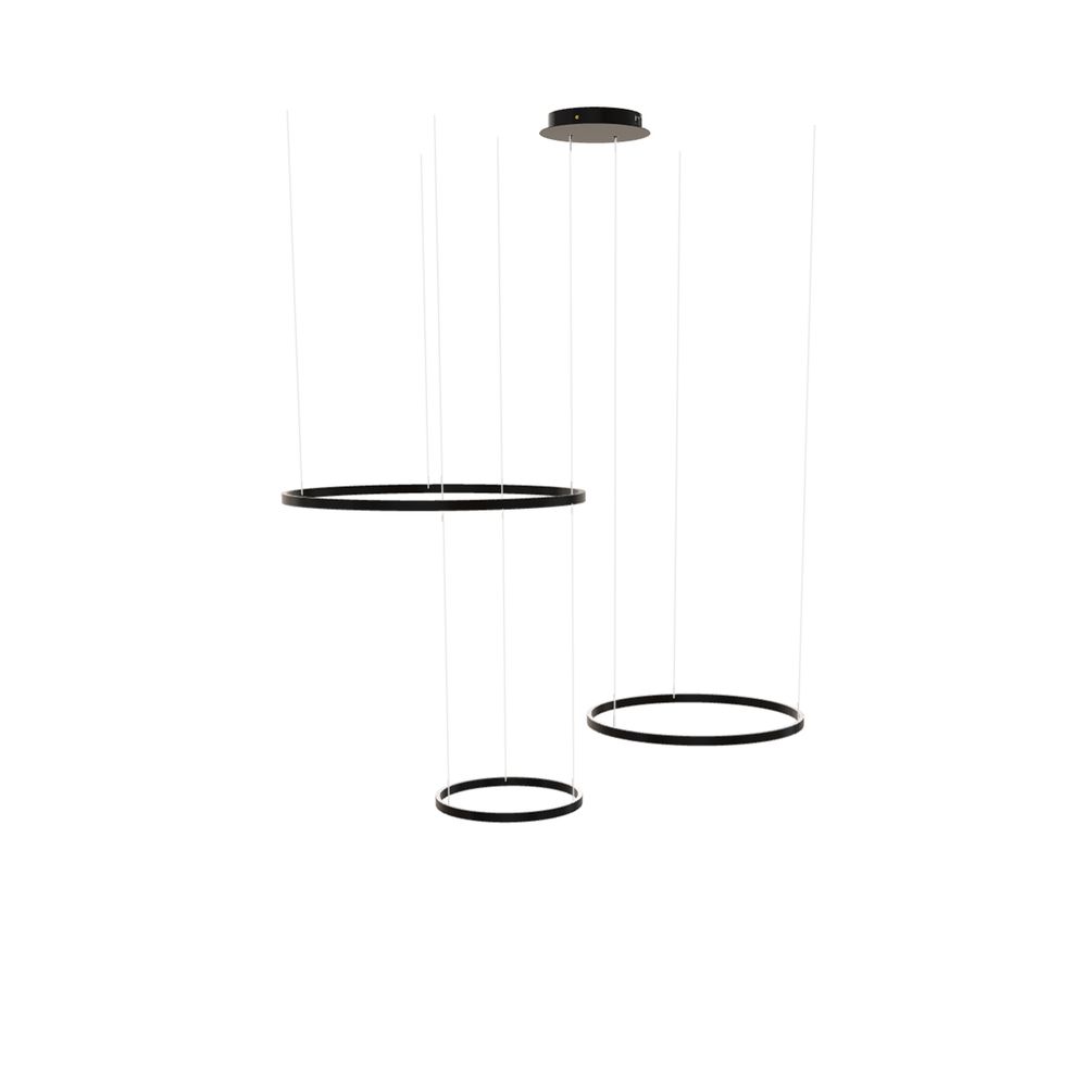 LED 3 séries Ring Pendant Lights Combination Excentric