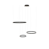 LED 3 séries Ring Pendant Lights Combination Excentric