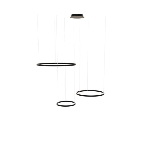 s.luce LED 3-ring pendant light combination Eccentric