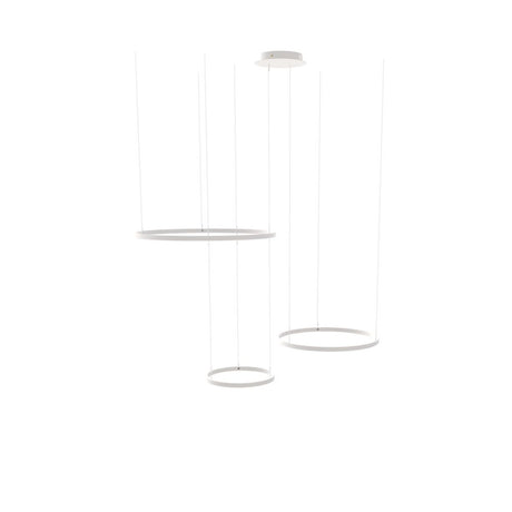 s.luce LED 3-ring pendant light combination Eccentric