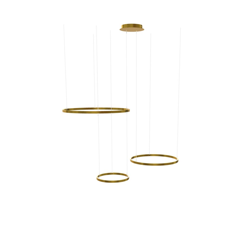 LED 3 séries Ring Pendant Lights Combination Excentric