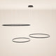 s.luce Lampada a sospensione ad anello LED a 3 luci eccentriche
