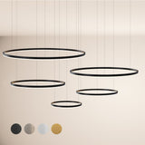 LED 5-Ring Pendant Light Combination Eccentric