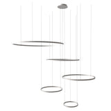 s.luce LED 5-ring pendant light combination Eccentric