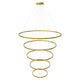 s.luce LED Ring Pendelleuchte 5-flammig Zentrisch