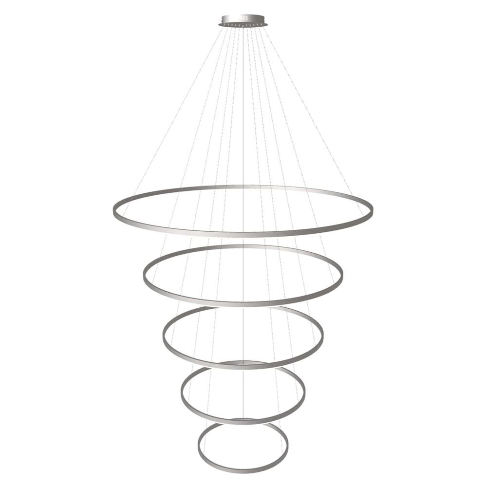 s.luce Combinazione di luci a sospensione a 5 anelli LED Centric