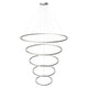 s.luce LED Ring Pendelleuchte 5-flammig Zentrisch