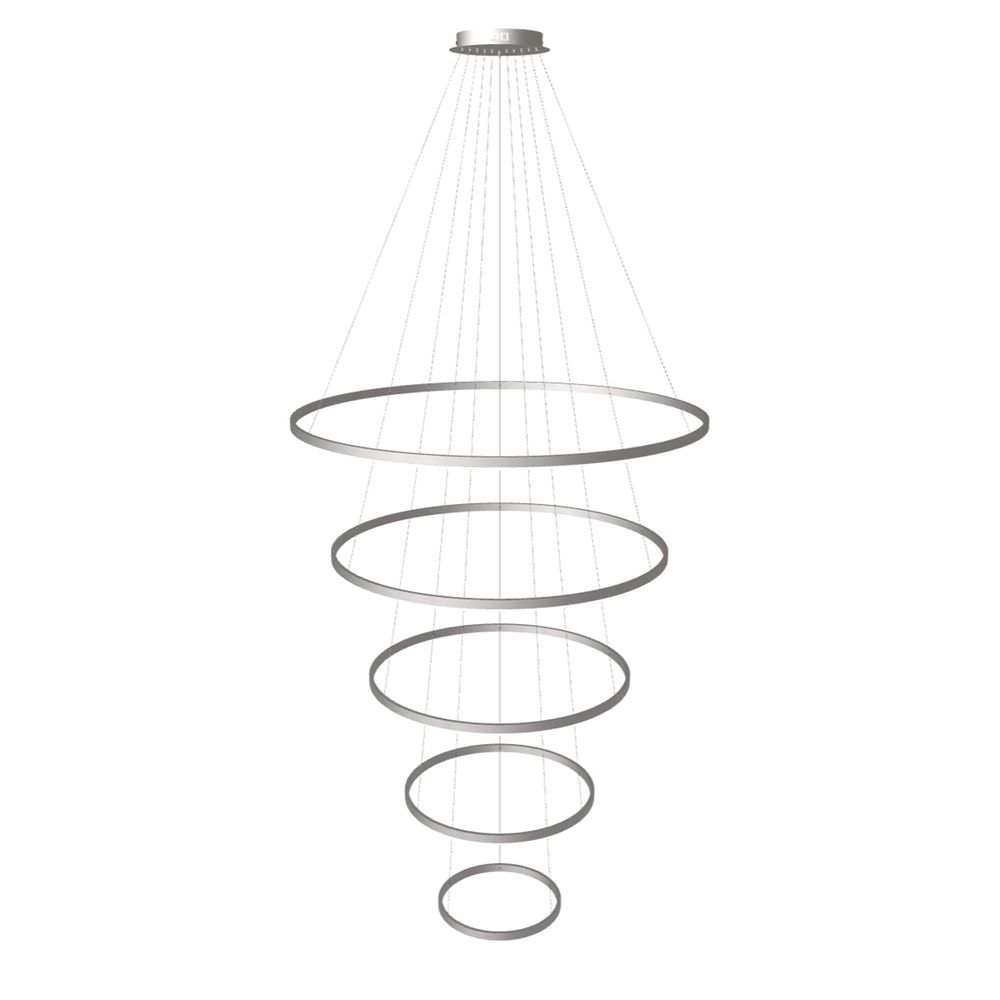 s.luce Combinazione di luci a sospensione a 5 anelli LED Centric