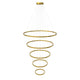 s.luce LED Ring Pendelleuchte 5-flammig Zentrisch