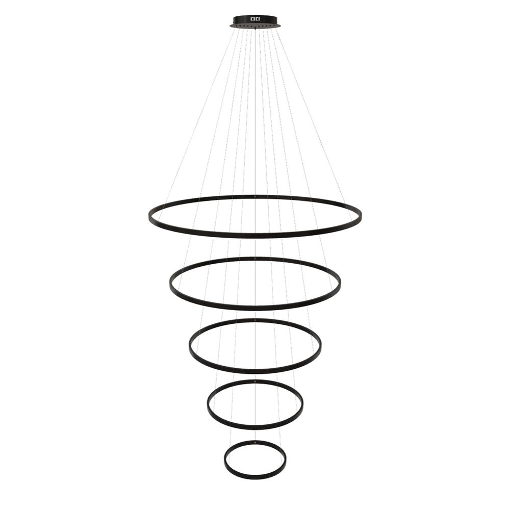 s.luce Combinazione di luci a sospensione a 5 anelli LED Centric