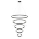 s.luce LED Ring Pendelleuchte 5-flammig Zentrisch