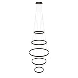 s.luce LED 5-rings pendelkombination Centric