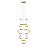 LED 5-Ring Pendant Lights Combination Centric