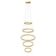 s.luce LED Ring Pendelleuchte 5-flammig Zentrisch