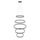 s.luce LED Ring Pendelleuchte 5-flammig Zentrisch