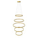 s.luce LED Ring Pendelleuchte 5-flammig Zentrisch
