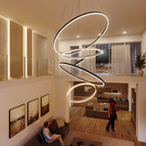 s.luce LED 5-rings pendelkombination Centric