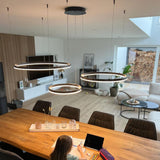s.luce LED ring hanging lamp Ø 80cm