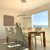 s.luce LED ring pendant light round direct or indirect