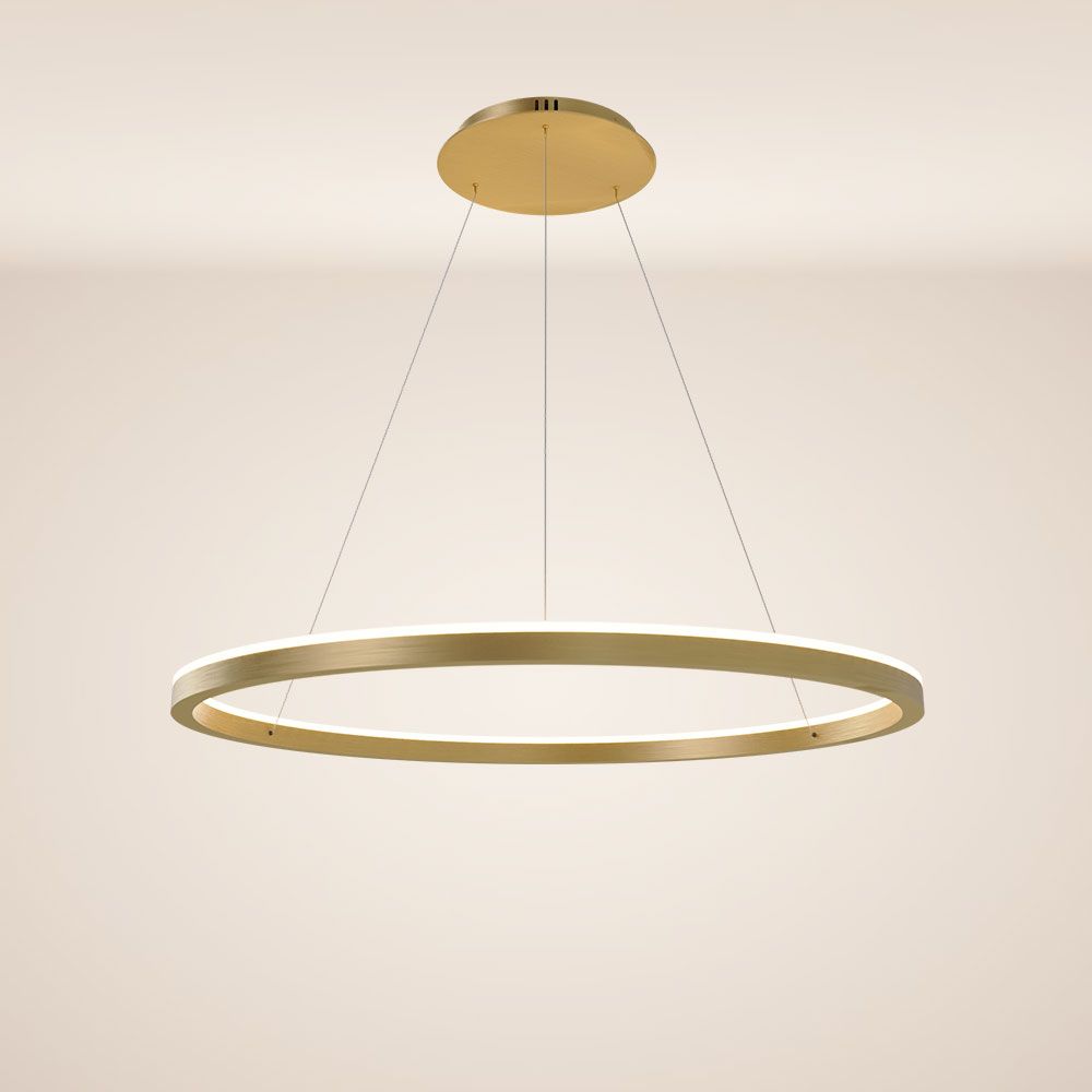 s.luce LED ring pendant light round direct or indirect