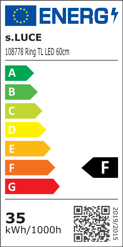 s.luce Lámpara de sobremesa anular LED directa o indirecta