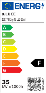 s.luce Lámpara de sobremesa anular LED directa o indirecta