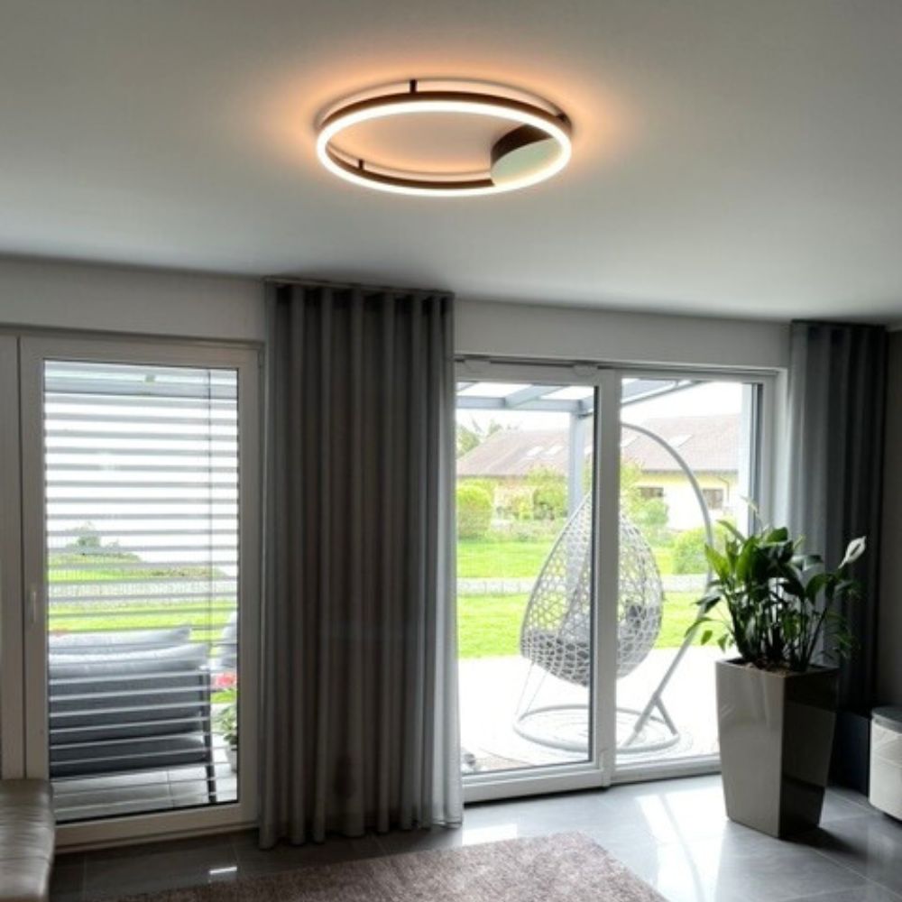 LED Ring Wall Lamp &amp; Ceiling Light Dimmable Modern Round