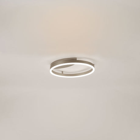 LED Ring Wandlampe & Deckenleuchte Dimmbar modern rund  s.luce Aluminium Ø 40cm 