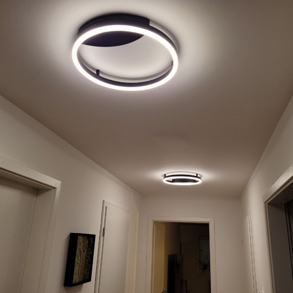 Lampada a parete ad anello a LED e lampada a soffitto Dimmabile moderna round