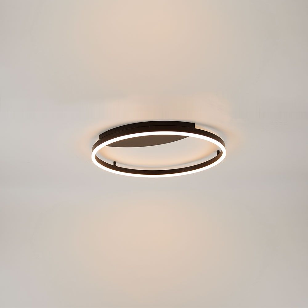 s.luce Lampada da parete e plafoniera ad anello LED dimmerabile moderna rotonda
