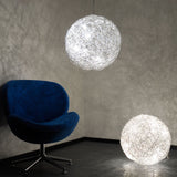 Boule de fil à LED en mailles à l'intérieur et à l'extérieur blanc chaud