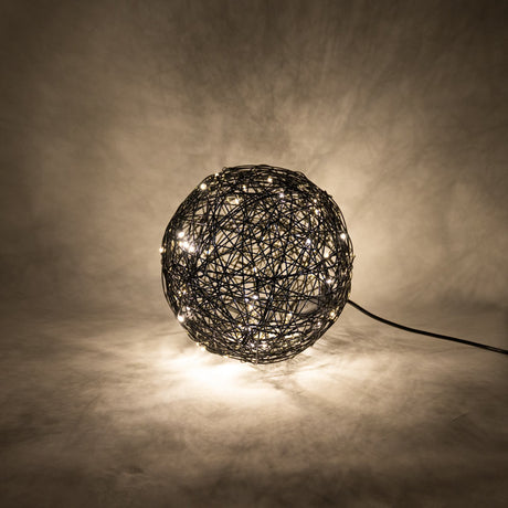 s.luce Mesh LED-Drahtkugel Innen & Außen Warmweiß