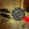 s.luce Mesh LED-Drahtkugel in warmweiß, dekorative Bodenleuchte für Innen- und Außenbereich mit faszinierenden Lichtspielen.