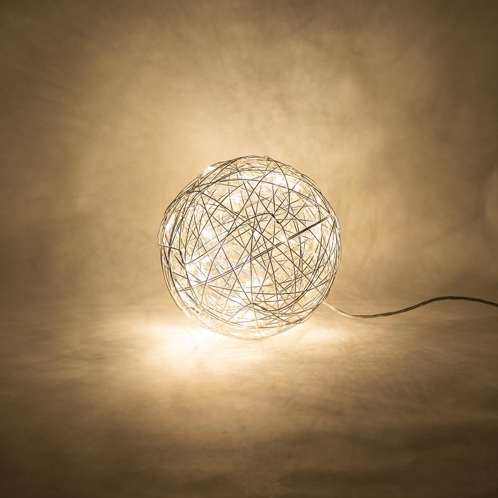 s.luce Mesh LED trådboll inomhus & utomhus varmvit