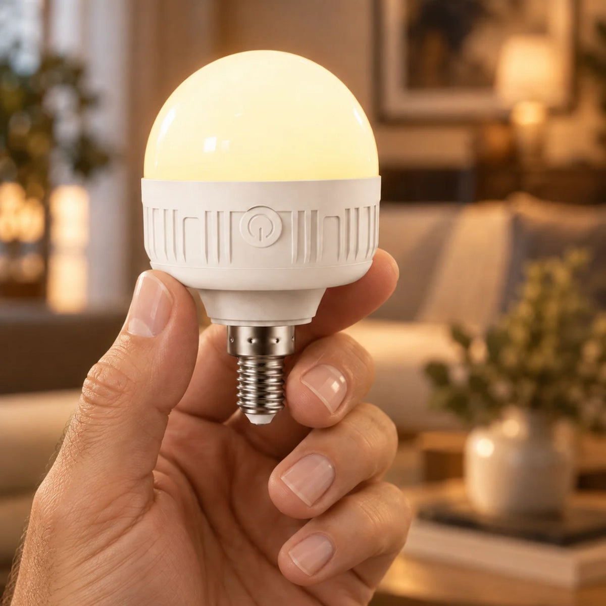 Mobiles LED Leuchtmittel 8W Dimmbar Akku Magnetisch warm/kalt