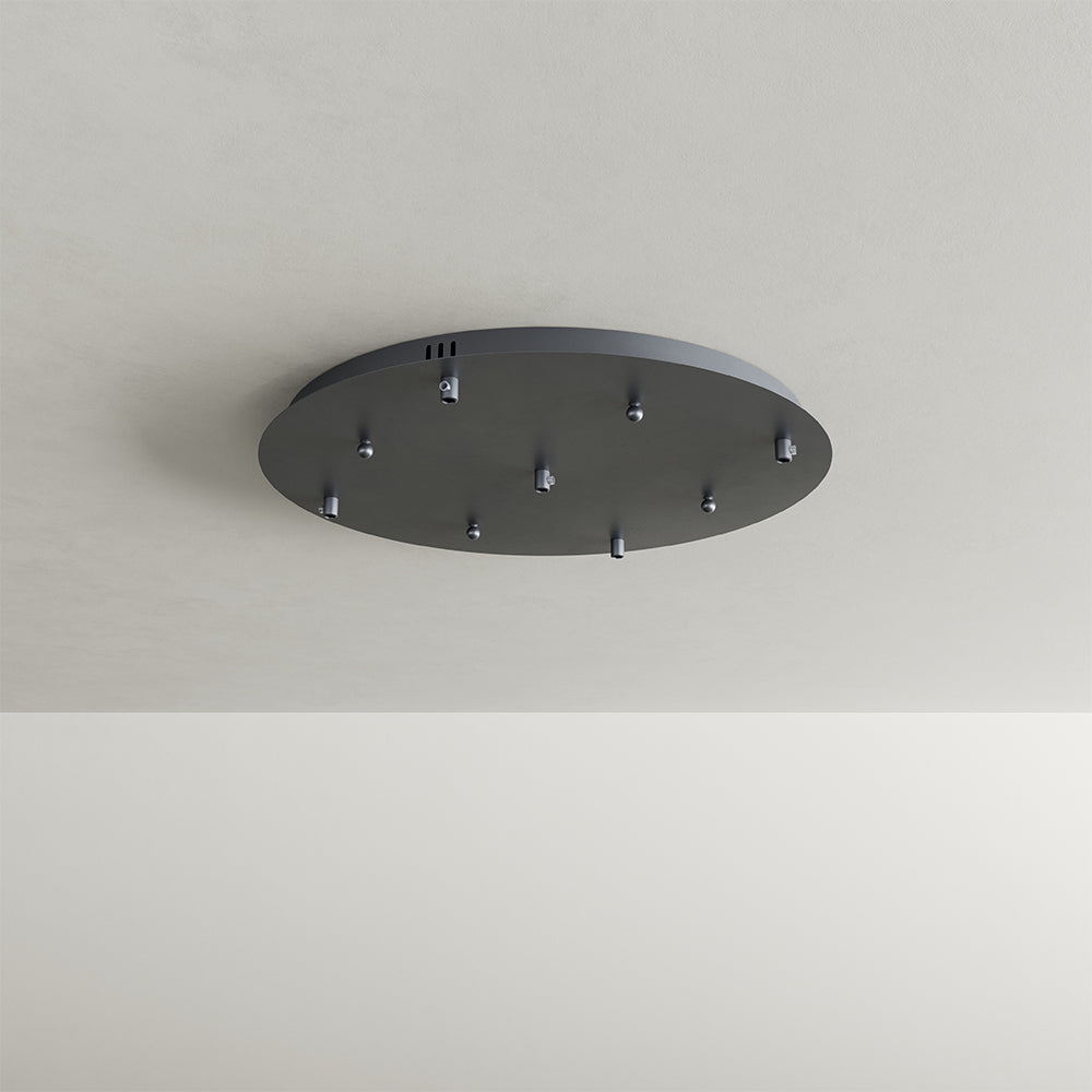 Modular hanging light canopy with 3 or 5 lights