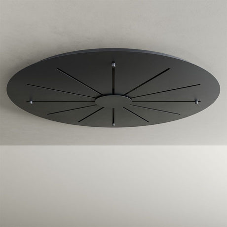 Modular Mehrfach Hängeleuchten-Baldachin s.luce Schwarz Ø 120cm