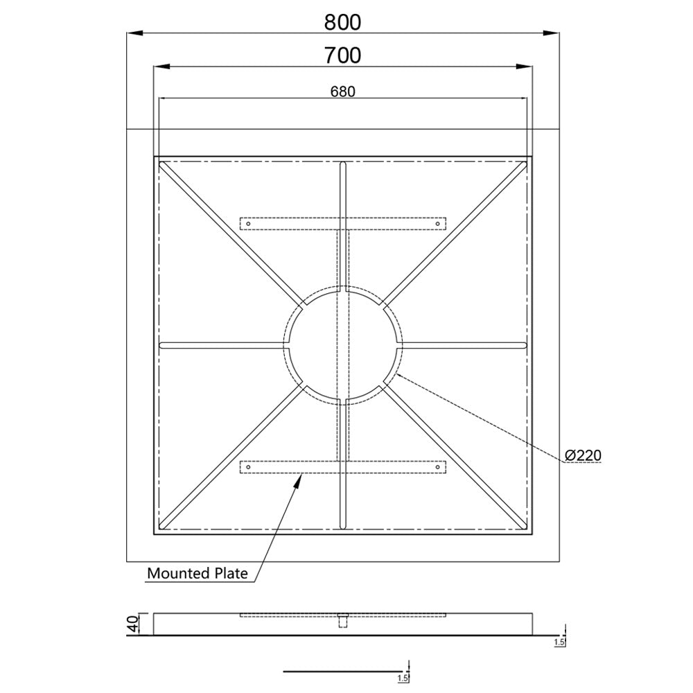 Modular 80 XL Multiple Pendant Lamp Canopy