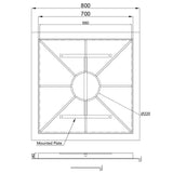 s.luce Modular 80 XL Múltiple lámpara colgante dosel