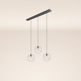 s.luce Orb 3 luzes Ø 30 Candeeiro suspenso de mesa de jantar 120cm