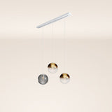 s.luce Orb 3 luces Ø 30 Lámpara colgante para mesa de comedor 120cm